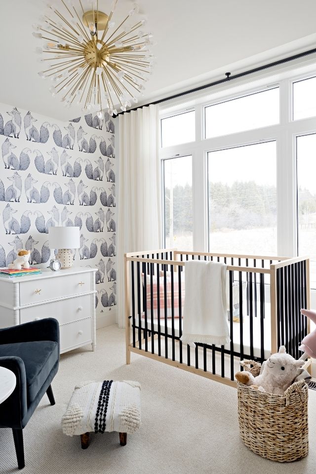 Nursery design by Rebecca Hay, Photography by Mike Chajecki